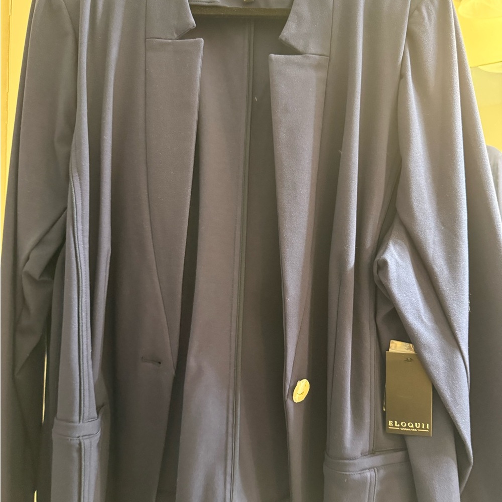 Eloquii Men's Navy Jacket
